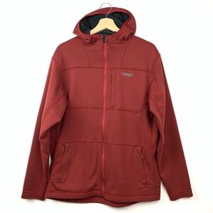 Sitka Gear Zip Up Jacket Cardigan Red Sz Large Pockets Outdoors Hiking Logo